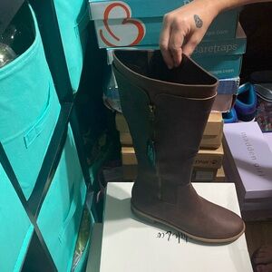 Brown Knee-High Boots